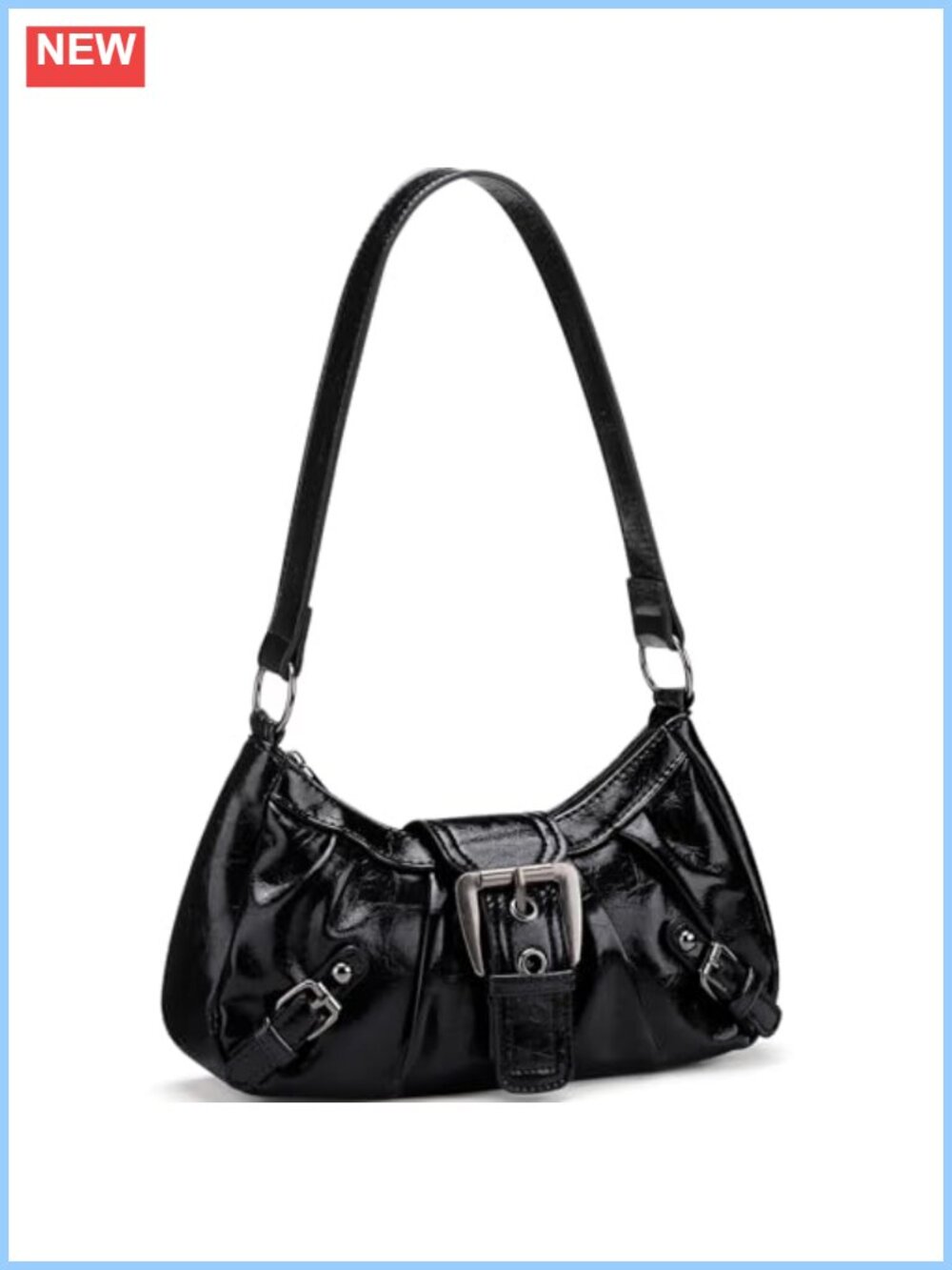 Vegan Leather Shoulder Bag Clutch Tote Top Handle Purse
